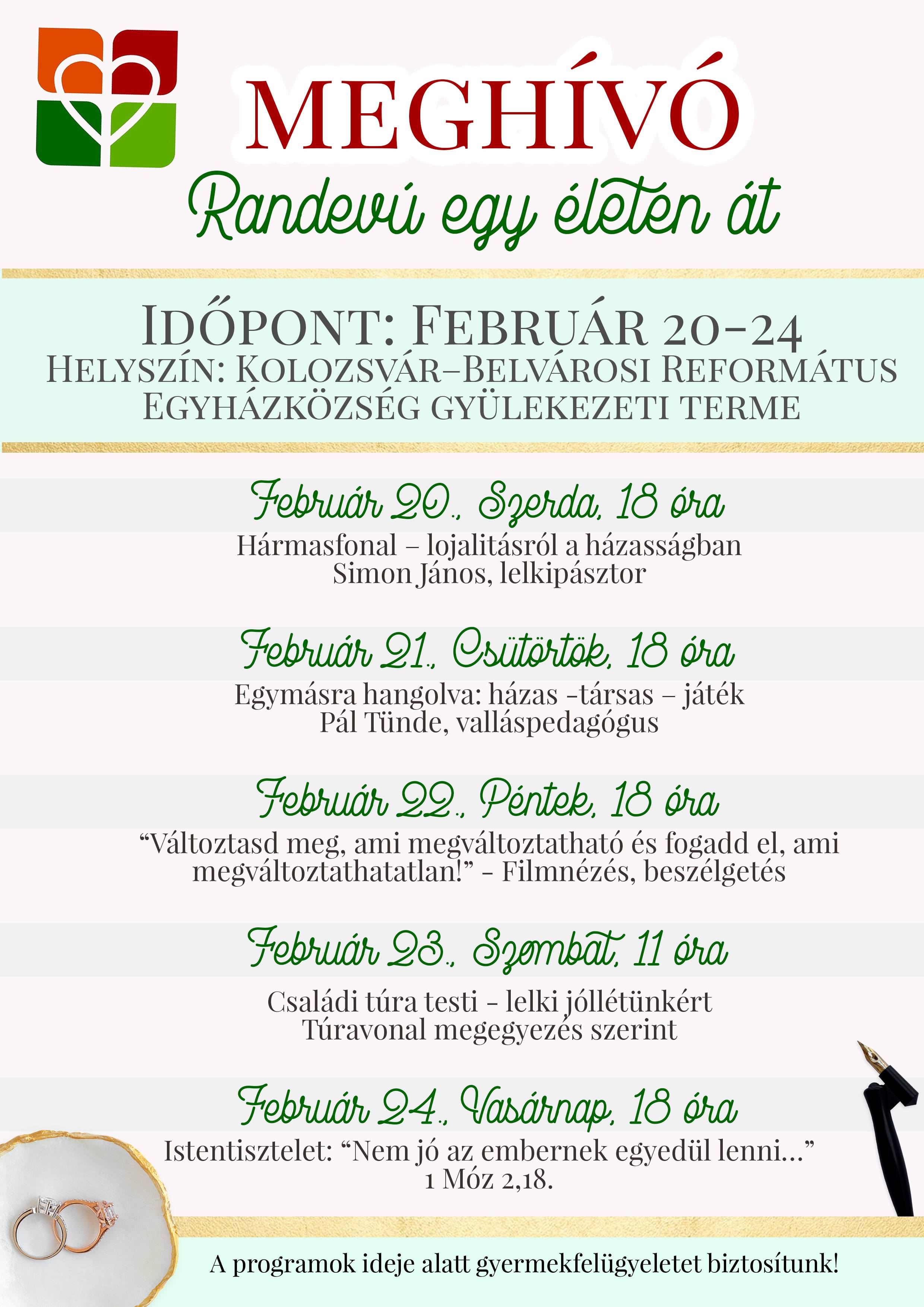 Házasság hete gyülekezetünkben